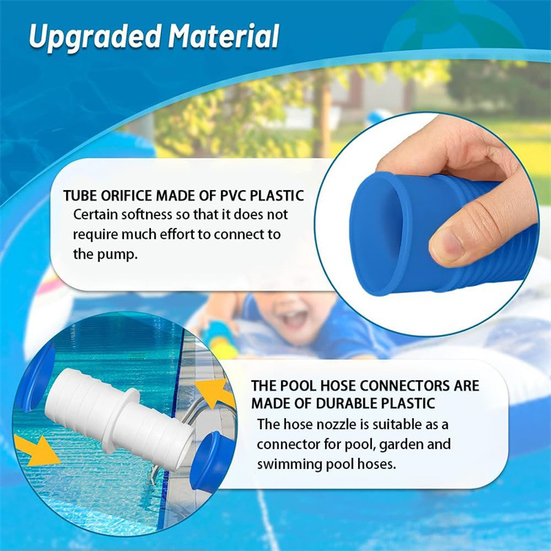 Baseina šļūtene (DX, 1m, PE, saderīga ar Intex 300 GPH, 530 GPH)