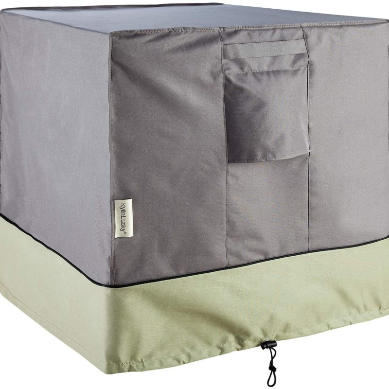 Kültéri központi klímaberendezés védőfedél | négyzetes alakú, esőálló és porálló, 210D Oxford poliészter anyag