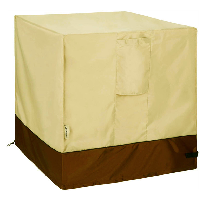 Kültéri központi klímaberendezés védőfedél | négyzetes alakú, esőálló és porálló, 210D Oxford poliészter anyag