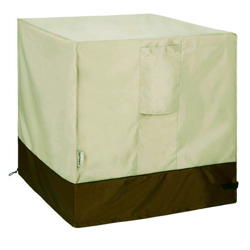 Kültéri központi klímaberendezés védőfedél | négyzetes alakú, esőálló és porálló, 210D Oxford poliészter anyag