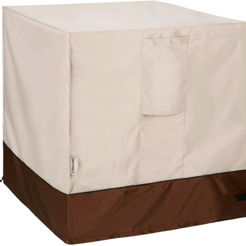 Kültéri központi klímaberendezés védőfedél | négyzetes alakú, esőálló és porálló, 210D Oxford poliészter anyag