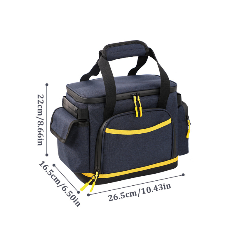 Kemping energia tároló táska – utazási por- és vízálló kocka alakú tok, Oxford anyag, többfunkciós tárolás