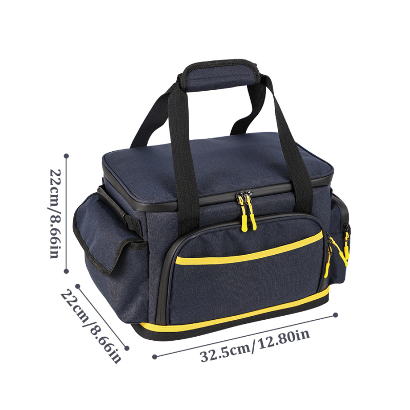 Kemping energia tároló táska – utazási por- és vízálló kocka alakú tok, Oxford anyag, többfunkciós tárolás