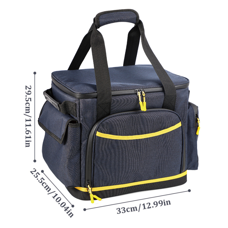 Kemping energia tároló táska – utazási por- és vízálló kocka alakú tok, Oxford anyag, többfunkciós tárolás