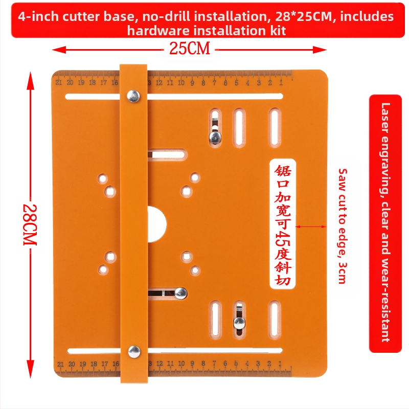 Nešiojama medienos apdirbimo pjovimo įranga su lazerio masteliu pagrindu diagonaliam pjovimui plokštėms ir akmeniui (Įtampa: 24V; Įtampų diapazonas: AC vienfazis / DC iki 50V; Tinka akmeniui)