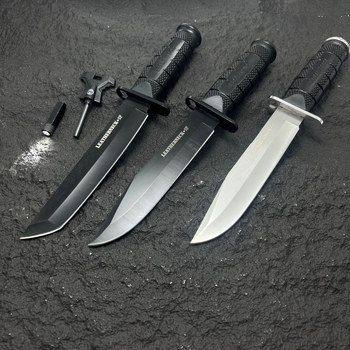 Тактически нож с фиксирана лезва за къмпинг, мултифункционален, компактен, от неръждаема стомана с висока твърдост, интегриран дизайн