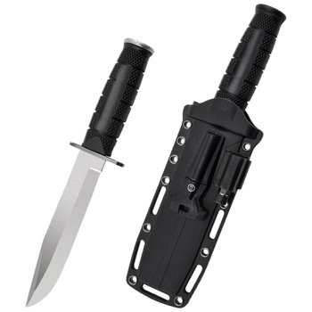 Тактически нож с фиксирана лезва за къмпинг, мултифункционален, компактен, от неръждаема стомана с висока твърдост, интегриран дизайн