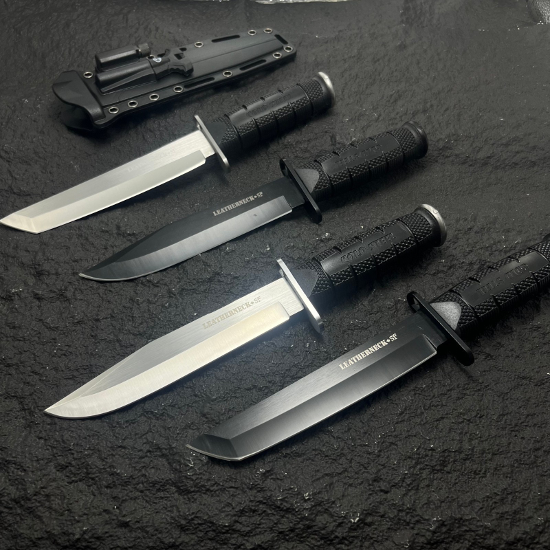 Тактически нож с фиксирана лезва за къмпинг, мултифункционален, компактен, от неръждаема стомана с висока твърдост, интегриран дизайн