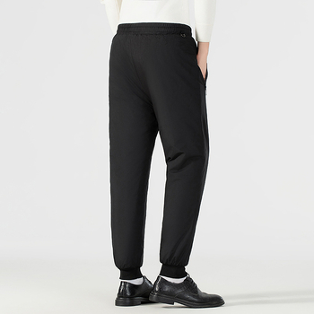 Καθημερινά χειμερινά παντελόνια με επένδυση φλίς, ίσια γραμμή, μεσαία μέση, με ζώνη, κλείσιμο με κορδόνι, 100% πολυεστέρας