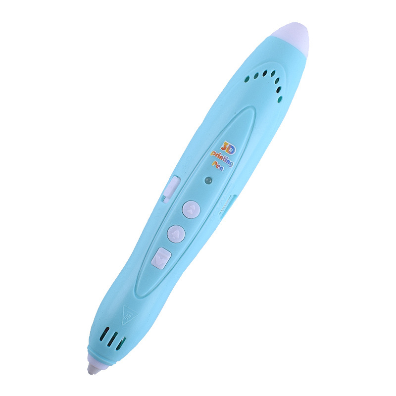 Детска 3D писалка за принтиране с ниска температура, безжична, цветни LED светлини за рисуване и графити – образователна художествена играчка за деца 7–14 години