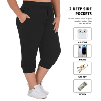 Дамски къси спортно-ежедневни панталони с свободна кройка и еластична талия, milk silk тъкан (80–90% полиестер, <30% спандекс), висока еластичност