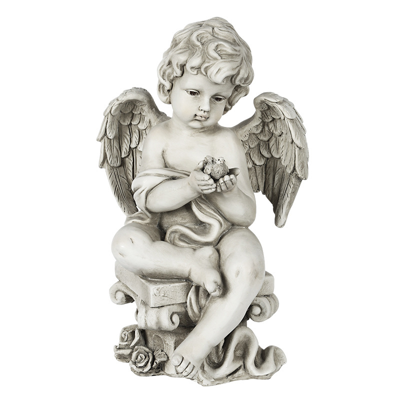 Άγαλμα αγγέλου κήπου – ευρωπαϊκού στυλ αντίκα για εξωτερική διακόσμηση; Υλικό: ρητίνη; Μάρκα: Qityi; Κατηγορία: Προϊόντα ρητίνης; Συσκευασία: χαρτόνι.