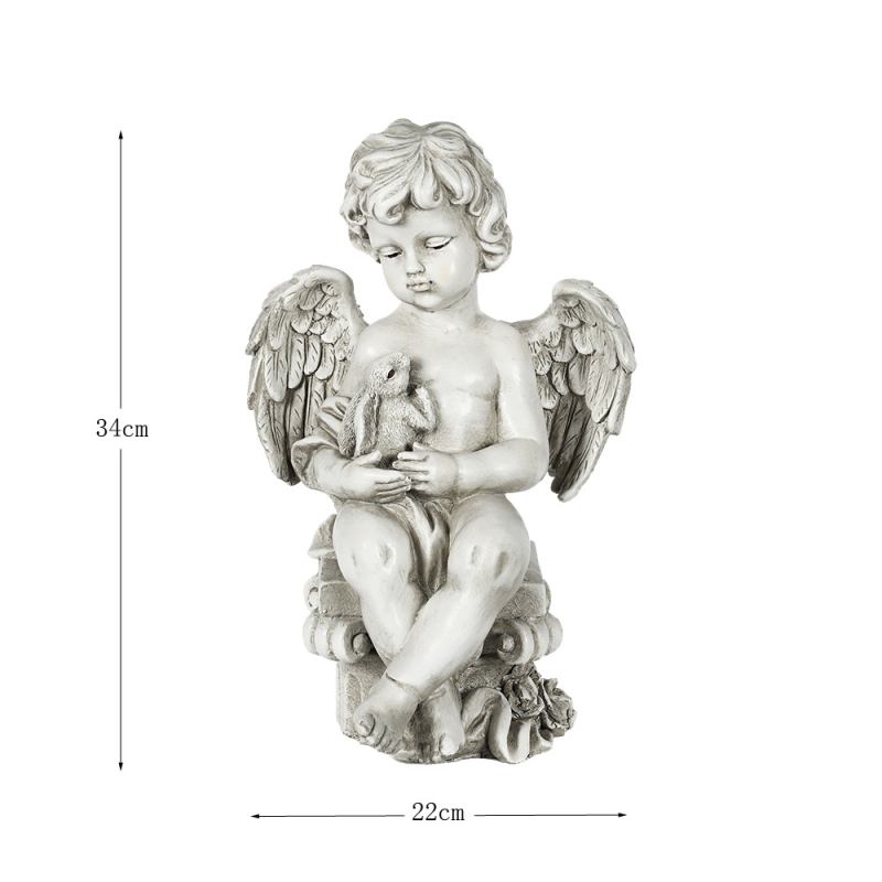 Άγαλμα αγγέλου κήπου – ευρωπαϊκού στυλ αντίκα για εξωτερική διακόσμηση; Υλικό: ρητίνη; Μάρκα: Qityi; Κατηγορία: Προϊόντα ρητίνης; Συσκευασία: χαρτόνι.