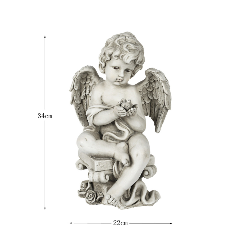 Άγαλμα αγγέλου κήπου – ευρωπαϊκού στυλ αντίκα για εξωτερική διακόσμηση; Υλικό: ρητίνη; Μάρκα: Qityi; Κατηγορία: Προϊόντα ρητίνης; Συσκευασία: χαρτόνι.