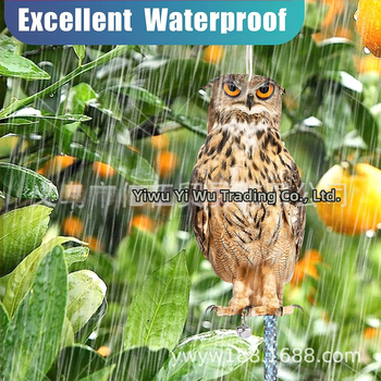 Συσκευή αποτροπής πουλιών – προσομοιωμένο κουκουβάγιο, διπλής όψεως ακρυλικό, λέιζερ-ανακλαστικό, για οπωρώνα, μπαλκόνι και αυλή.