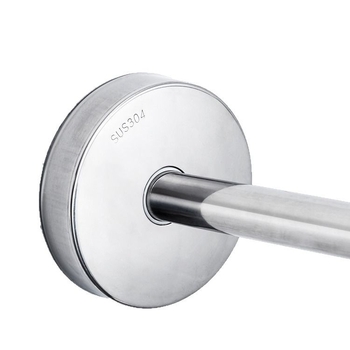 Душ прът от неръждаема стомана, извит U-образен, издърпващ се, без пробиване, за баня