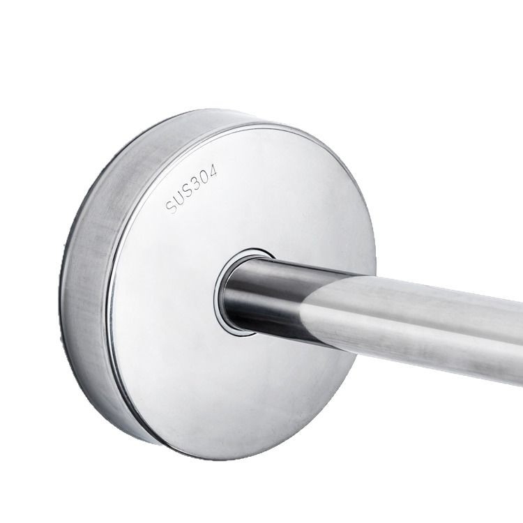 Душ прът от неръждаема стомана, извит U-образен, издърпващ се, без пробиване, за баня