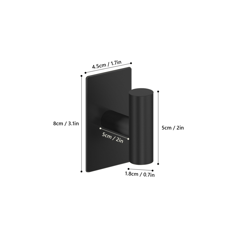 Неръждаеми самозалепващи куки за дрехи, ключове и врати – многоредов дизайн, капацитет 5–10 кг, комплекти 1/3/4/5 бр.