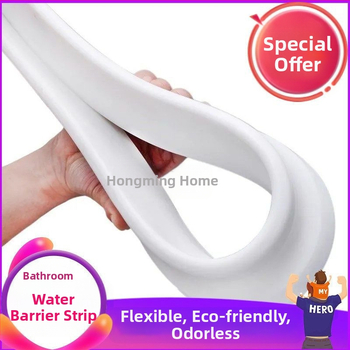 Vonios kambario vandens barjeros juostelė, pakelta aukštis, L formos, lipni, sausam ir šlapiam atskyrimui