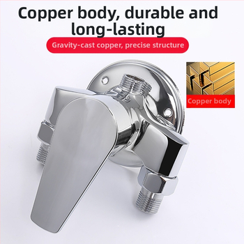 Dušo komplektas iš vario, modelis H-3401; spiralinis montavimas; lietaus ir purškimo funkcijos; chromuotas paviršius; darbinė temperatūra 5–80°C