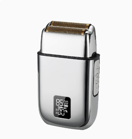 Beépített lítium akkumulátoros elektromos borotva, vízálló, rozsdamentes acél vágófej, teljes test mosásával történő tisztítás