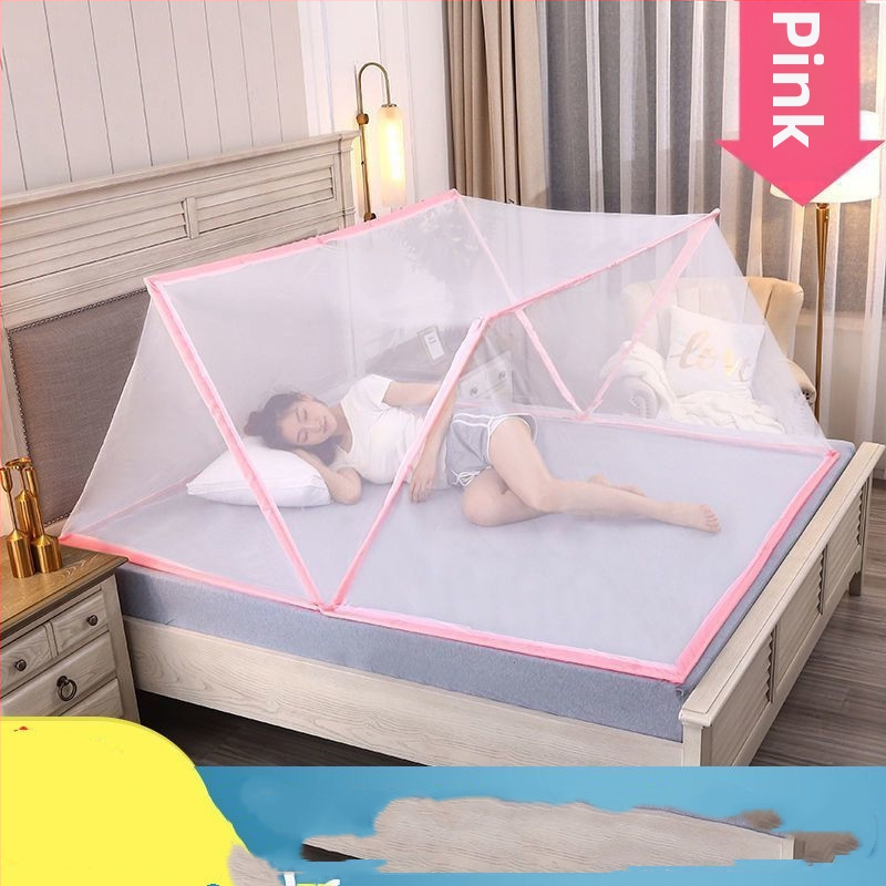 Безинсталационна сгъваема мрежа против комари за легло — стъкловлакнева мрежа и рамка от стъкловлакневи тръби