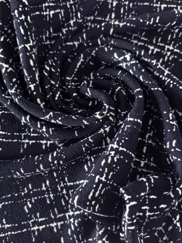 Bodycon рокля с райета и каре, боядисана полиестерна тъкан, микроеластична, лято 2025