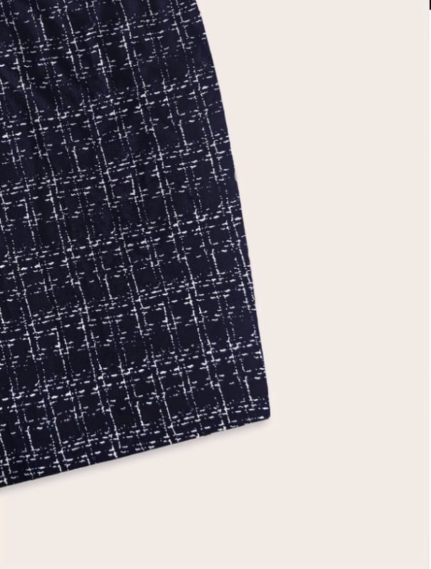 Bodycon рокля с райета и каре, боядисана полиестерна тъкан, микроеластична, лято 2025