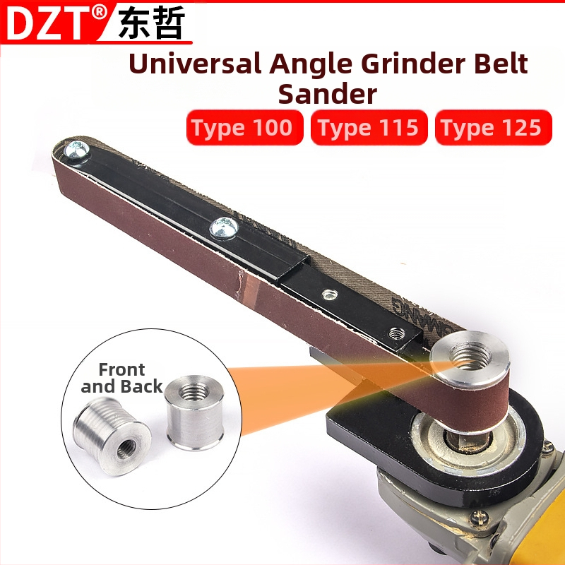 DZT модел 100 мини електрически ъглошлайф с монтажна скоба и глава за шкурене за дървообработване – домашна употреба, 220V
