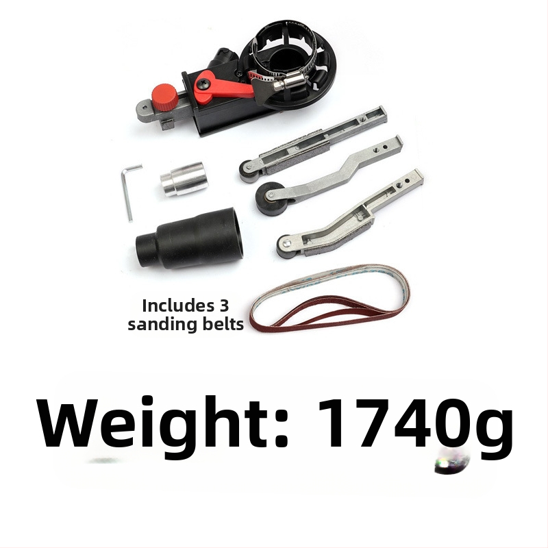 DZT модел 100 мини електрически ъглошлайф с монтажна скоба и глава за шкурене за дървообработване – домашна употреба, 220V