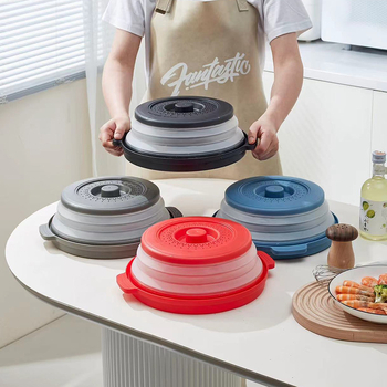 Shengxiang Plastic Mold Mikrobangų krosnelės dangtelis šviežumo išsaugojimui dubenėliams ir lėkštėms – plastikas, šiuolaikiškas paprastas stilius, karščiui atsparus patiekalų dangtelis