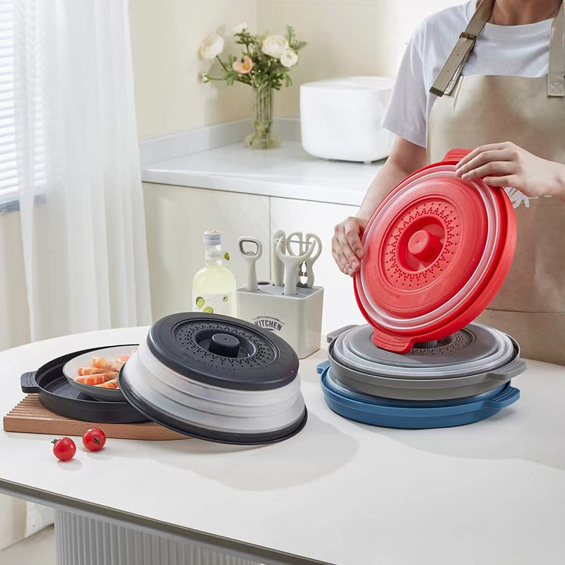 Shengxiang Plastic Mold Mikrobangų krosnelės dangtelis šviežumo išsaugojimui dubenėliams ir lėkštėms – plastikas, šiuolaikiškas paprastas stilius, karščiui atsparus patiekalų dangtelis