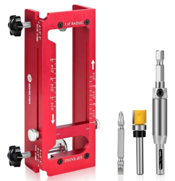 Pozicionér otvorenia zámku dverí s pántmi – Mortiser šablónový set a montážny kit pre domáce opravy