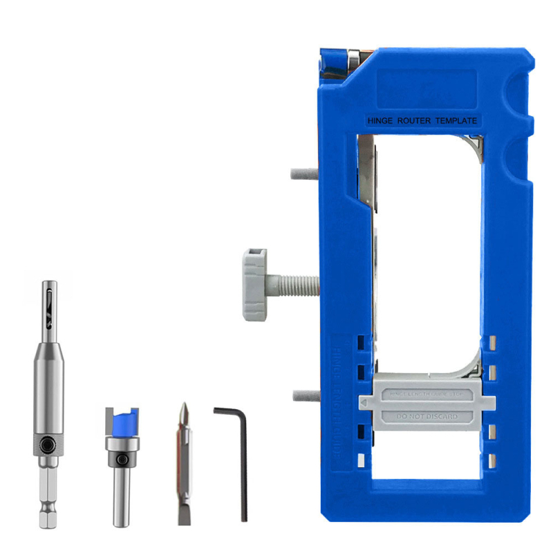 Pozicionér otvorenia zámku dverí s pántmi – Mortiser šablónový set a montážny kit pre domáce opravy