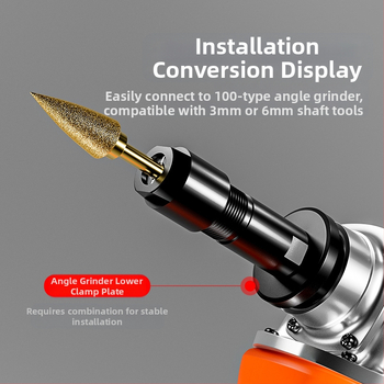 Κεφαλή Μετατροπής Τύπου 100 για Ευθύ Τριβείο — Τροχός 3 mm/6 mm, Ατσάλι, Xinshi Hardware