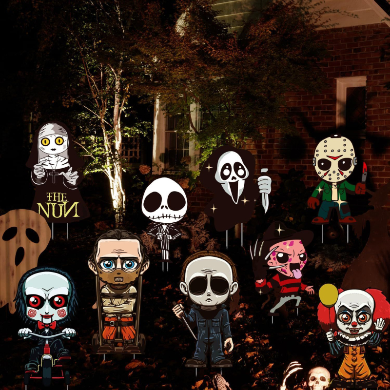 Πινακίδα διακόσμησης αυλής για Χάλογουϊν – εξωτερική διακόσμίωση για γιορτές. Μάρκα Peten. Παραμετροποίηση: δωρεάν σχεδιασμός, δωρεάν έλεγχος και εξατομικευμένα σχέδια. Προέλευση Ντονγκουάν, Γκουανγκντόνγκ, Κίνα.