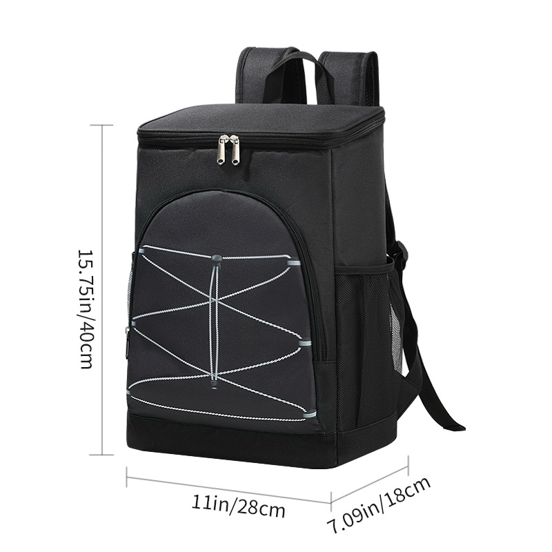 Két vállon hordozható szigetelt táska – modern minimalista dizájn, Oxford anyag, hűtőtáska