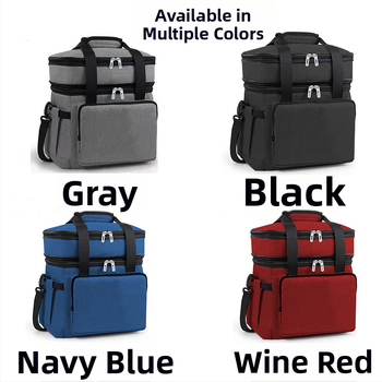 Τσάντα ψύξης για αυτοκίνητο και πικνίκ – 18L χωρητικότητα, διπλού στρώματος μόνωση με αλουμινόφυλλο, Oxford ύφασμα, φορητή με ιμάντα cross-body
