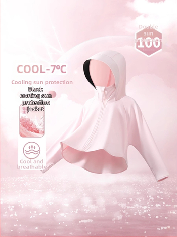 Unisex vaikiška gobtuvinė striukė su UV apsauga, 88% poliesteris, pamušalas poliesteris, amžius 7-12 metų, pavasaris 2025