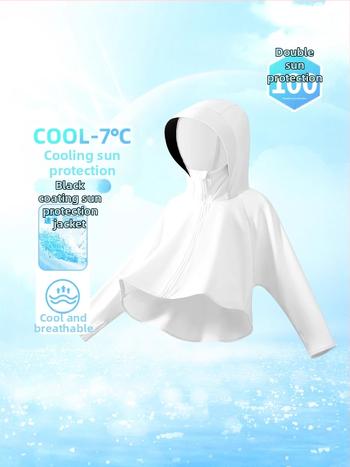 Unisex vaikiška gobtuvinė striukė su UV apsauga, 88% poliesteris, pamušalas poliesteris, amžius 7-12 metų, pavasaris 2025