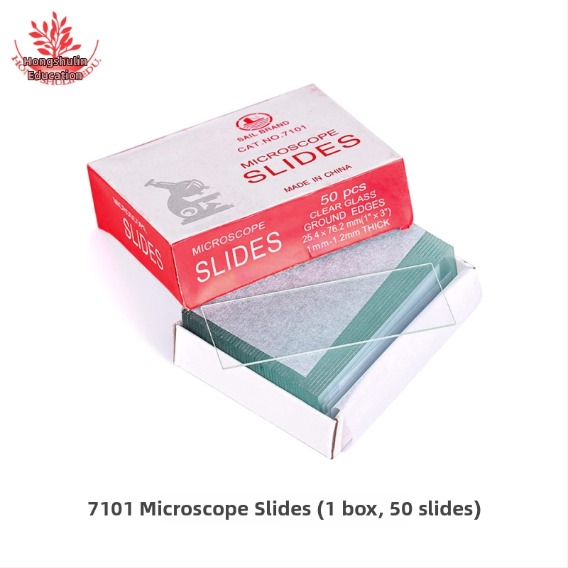 Mangrove 7101 стъклени микроскопски слайдове и квадратни покривни стъкла – 50 бр./кутия, за подготовка на биологични образци в лаборатория
