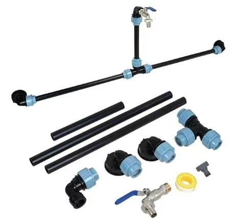 IBC барабан клапан конектор с градински ъгъл, резбово съединение, меден нипел, серия 4 тона