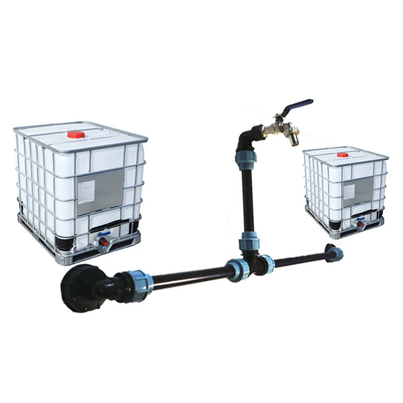 IBC барабан клапан конектор с градински ъгъл, резбово съединение, меден нипел, серия 4 тона