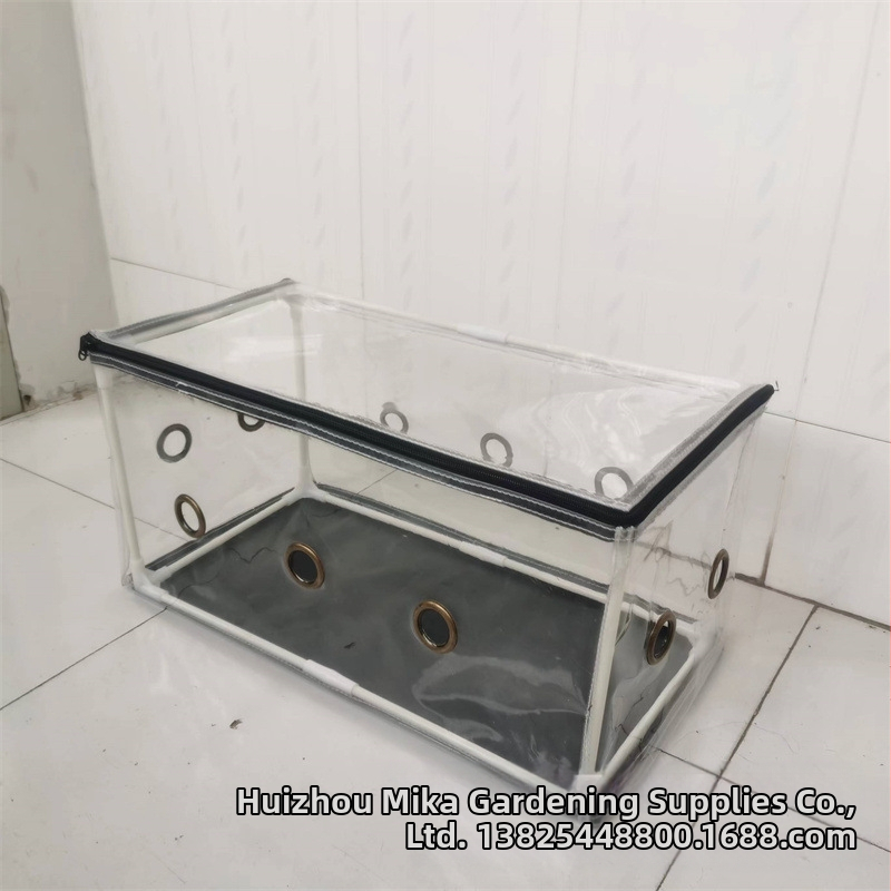 Izoliuota grybų auginimo dėžė su stiklo pluošto rėmu ir PVC gaubtu vidaus šiltnamiams