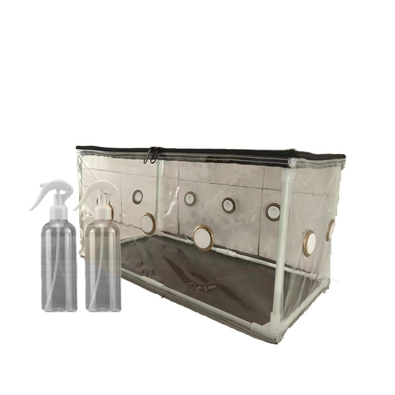 Izoliuota grybų auginimo dėžė su stiklo pluošto rėmu ir PVC gaubtu vidaus šiltnamiams