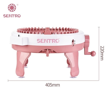 48 adatinė rankinė mezgimo mašina šalikui — vaikų DIY žaislas, plastikas, modelis 843/840A