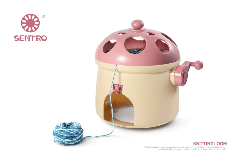 48 adatinė rankinė mezgimo mašina šalikui — vaikų DIY žaislas, plastikas, modelis 843/840A