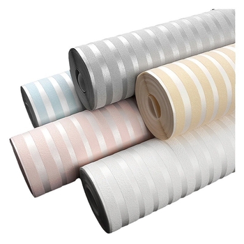 Ταπετ τοίχου με κάθετες ρίγες, μη υφαντό ύφασμα, μοντέρνο στυλ απλότητας, αφαιρετικό διακοσμητικό στυλ