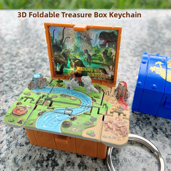 Πτυσσόμενος πλαστικός κλειδοθήκη-παιχνίδι – δημιουργικό κουτί θησαυρού για αποφόρτιση, ατομικά συσκευασμένο, δώρο για γενέθλια ή ταξίδι, για παιδί, φίλο ή συμμαθητή