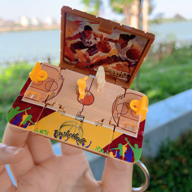 Összecsukható műanyag kulcstartó játék – kreatív lazító kincsesláda, egyedi csomagolásban, ajándék születésnapra vagy utazásra, gyereknek, barátnak vagy osztálytársnak